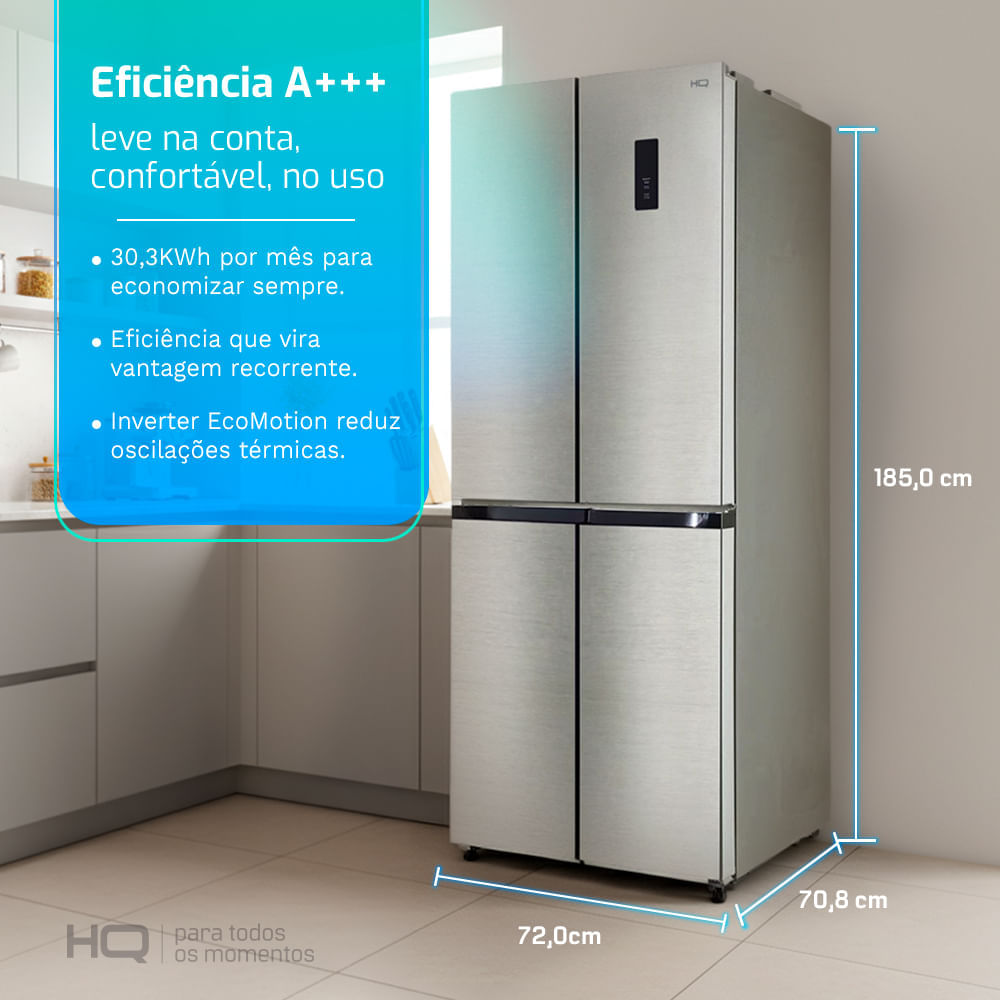 SBCナノメゾッドHQ Geladeira Refrigerador HQ Frost Free Inverter Multidoor 426 Litros