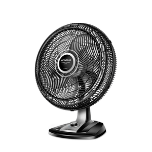 Ventilador de Mesa Mondial Super Turbo 8 Pás 150W 50Cm Preto e Prata VTX-50-8P