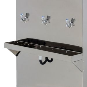 Bebedouro Purificador Industrial Blue Coluna 3 Torneiras Gelada Inox 100L PIC100LG-3T