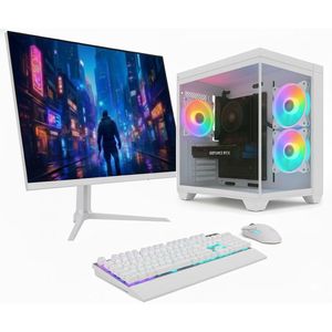 PC Gamer Skill Apex AMD Ryzen 7 5700G Geforce RTX 3050 16GB DDR4 SSD 512GB M.2 Monitor LED 24" 180Hz Branco SAP223