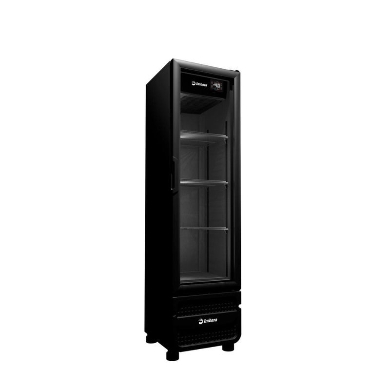 Geladeira/refrigerador 244 Litros 1 Porta Preto Full Black Porta de Vidro - Imbera Beyond Cooling - 110v - Ccv144