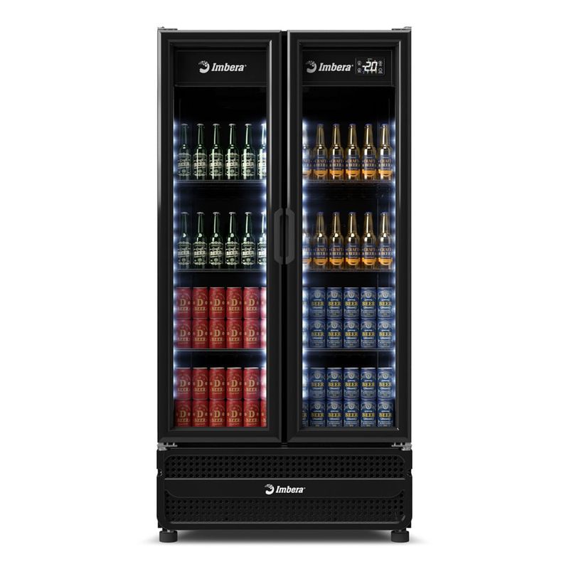 Cervejeira Imbera 810 Litros Porta de Vidro Full Black CCV480