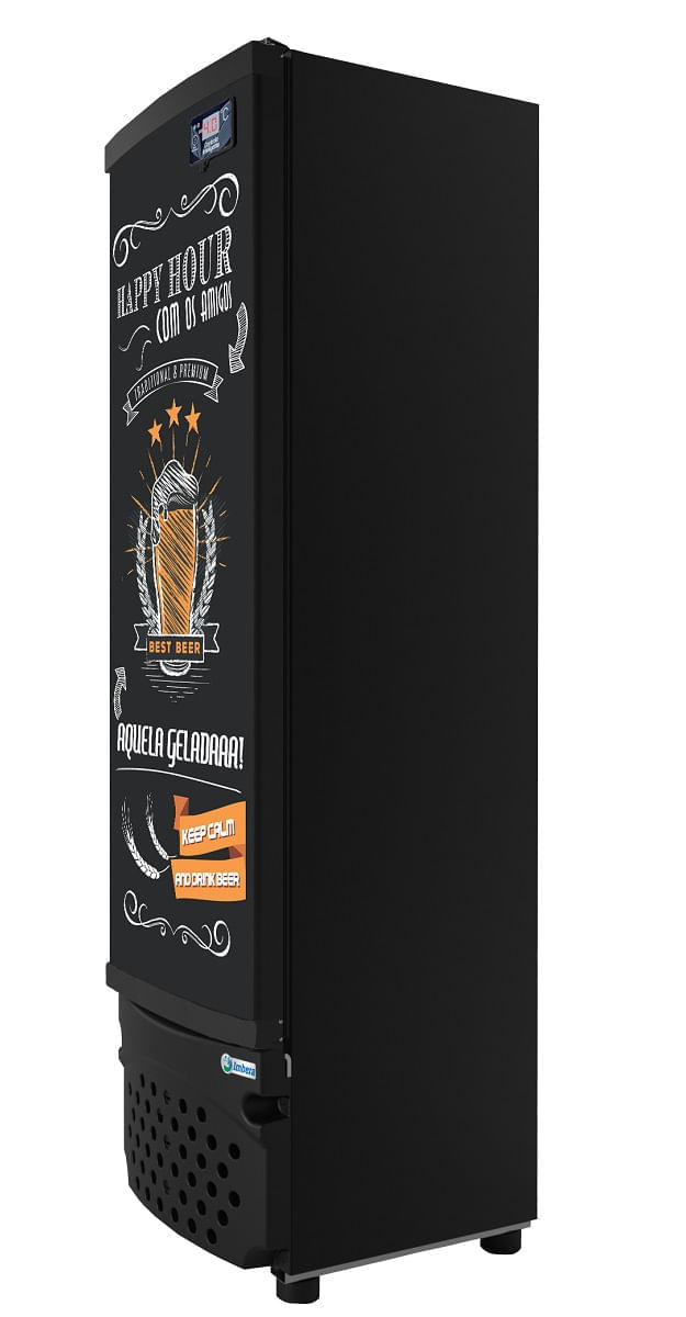 belvetサーマル Cervejeira Imbera 244 Litros Happy Hour Preto CCV144