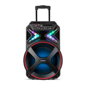 Caixa Amplificada Mondial Connect Lights 400W Preto/Vermelho CM-400