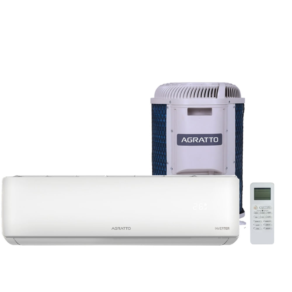 Ar Condicionado Split Agratto Hi Wall Zen Top Inverter 12.000 Btu