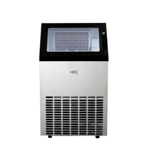Máquina de Gelo Profissional HQ 70kg Turbo Ice Preta e Inox HQ-MGI70