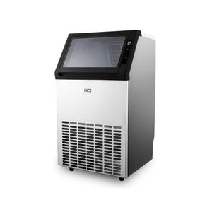 Máquina de Gelo Profissional HQ 70kg Turbo Ice Preta e Inox HQ-MGI70