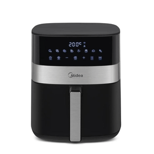 Fritadeira Air Fryer Midea 6 Litros Smart Chef Plus Preto e Inox