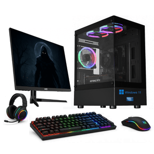PC Gamer Skill Win Intel Core i5 9400f 16GB DDR4 SSD 1TB Nvme GTX 750 4GB Windows 11 Original Monitor 24" 200Hz Preto SK-20