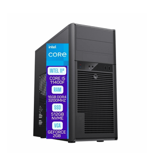 Computador Skill Pro Intel 12ª Geração Core i3 12100F 16GB DDR4 Placa de vídeo Geforce 2GB SSD 256GB SP-015