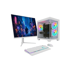 PC Gamer Skill Apex AMD Ryzen 7 5700G Geforce RTX 5060 8GB 16GB DDR4 SSD 1TB M.2 Monitor LED 24" 180Hz Branco SAP220