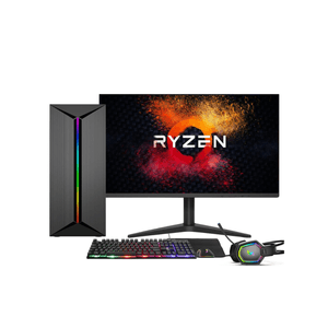 PC Gamer Completo AMD Ryzen 5 5600G, Gráficos Radeon VEGA 7, 16GB DDR4, SSD 512GB, Fonte 500W, Monitor 24" 75Hz, 3green Force - 3F-022