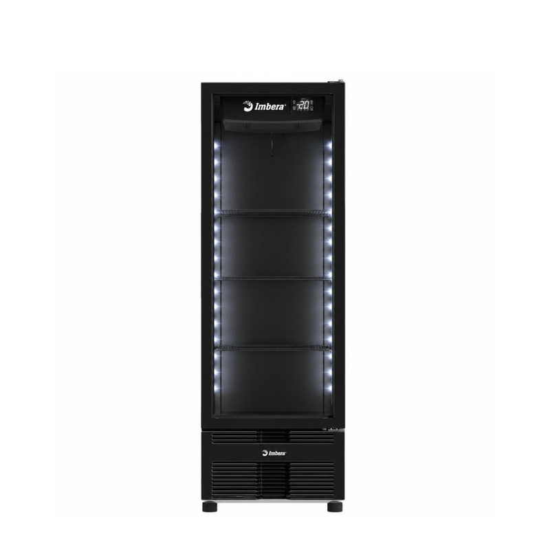 Geladeira/refrigerador 569 Litros 1 Porta Preto Full Black Porta de Vidro - Imbera Beyond Cooling - Bivolt - Ccv355
